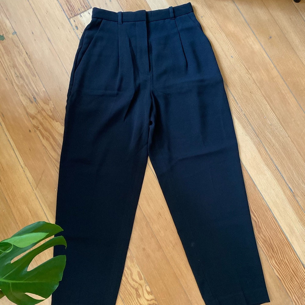 Cropped Pleated Trouser - Wilfred by Aritzia